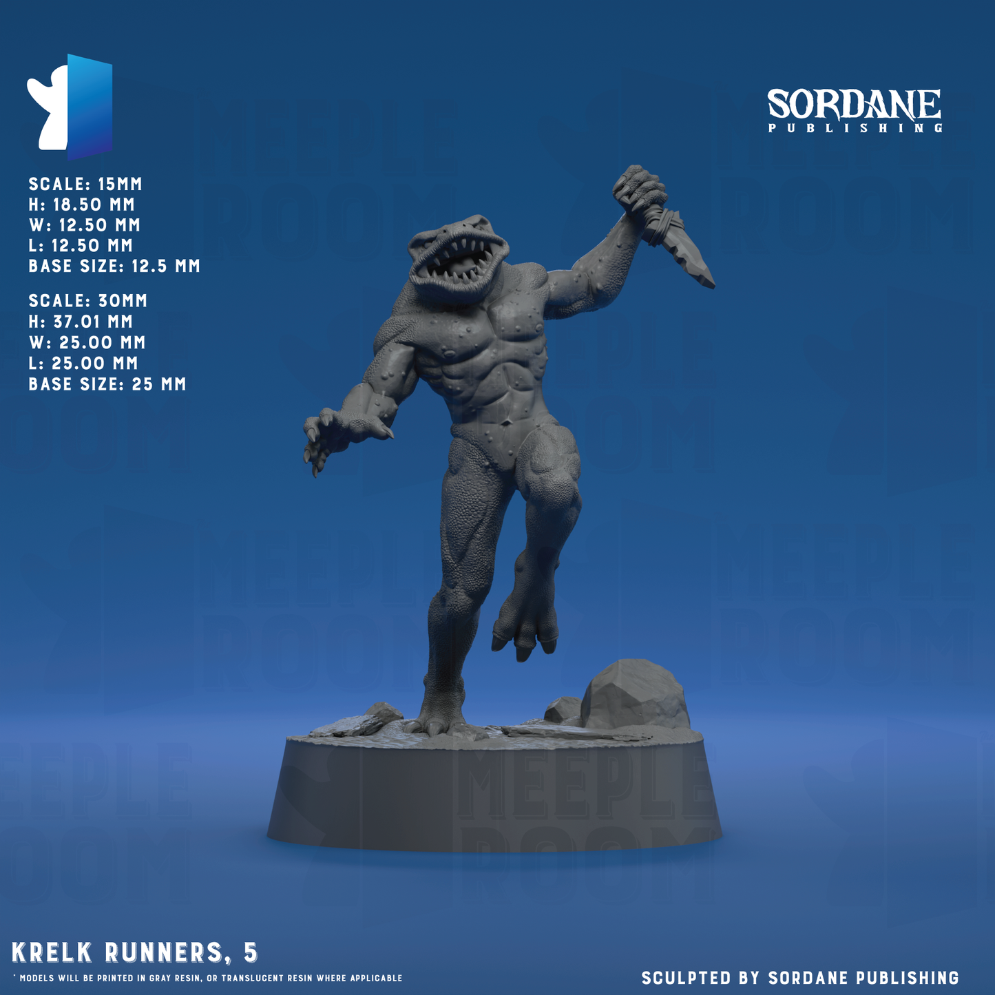 Krelk Runners by Sordane Publishing | Miniature | TTRPG | Unpainted | Print on Demand