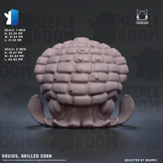 Squids by Grumpii | Miniature | TTRPG | Unpainted | Print on Demand