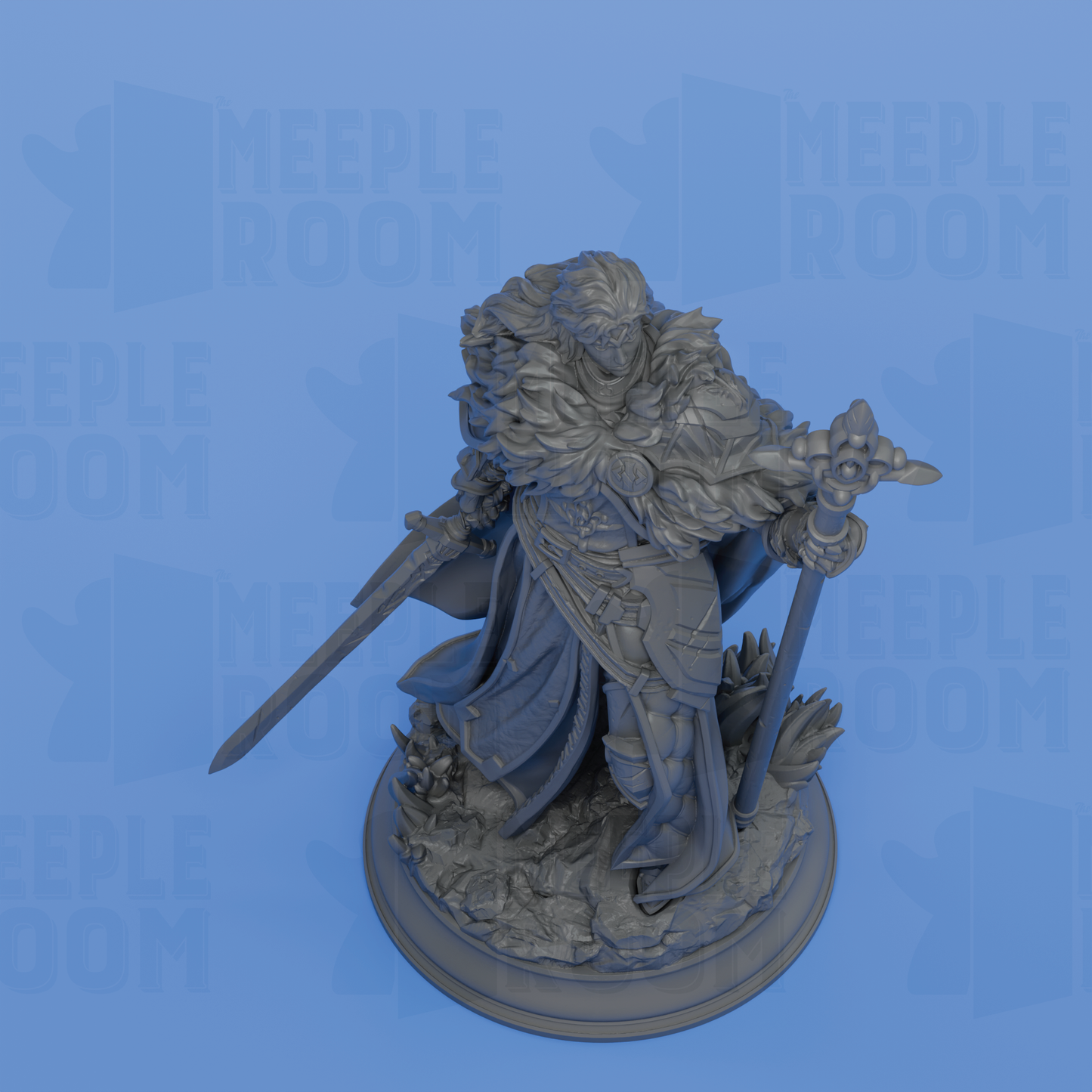 Silvia the Tearless, War Priestess by DM Stash | Miniature | TTRPG | Unpainted | Print on Demand