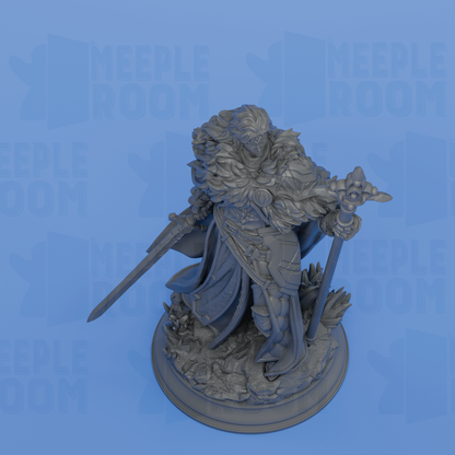 Silvia the Tearless, War Priestess by DM Stash | Miniature | TTRPG | Unpainted | Print on Demand