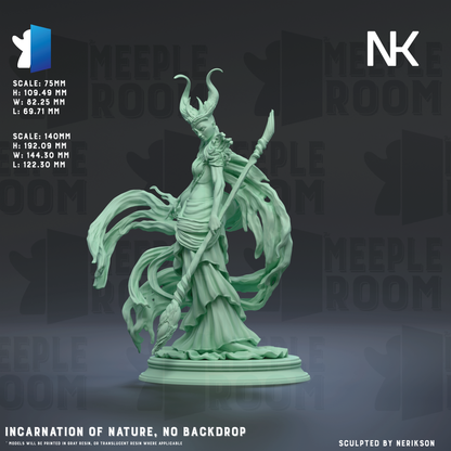 Incarnation of Nature by Nerikson | Miniature | TTRPG | Unpainted | Print on Demand