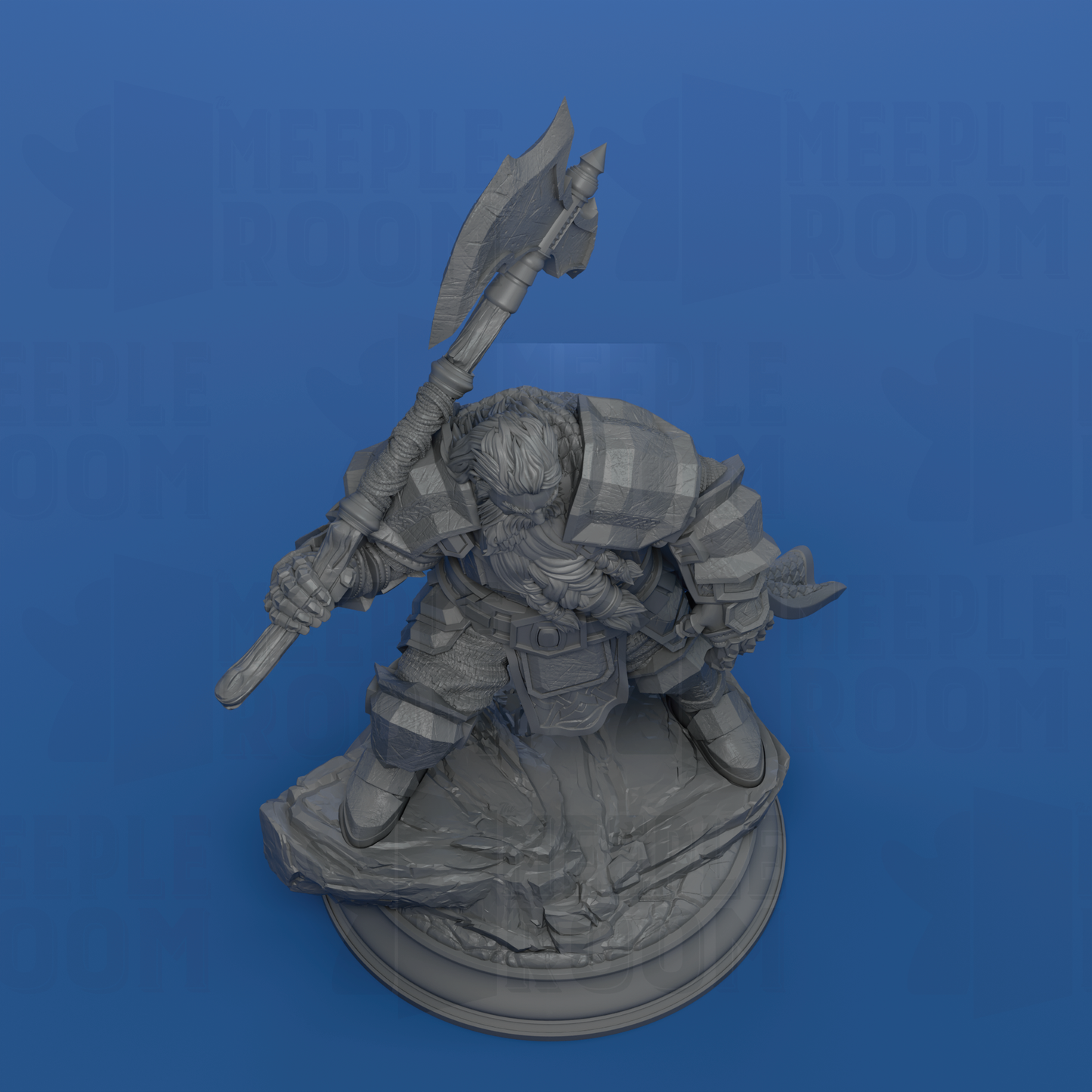 Took, Dwarven Axeman by DM Stash | Miniature | TTRPG | Unpainted | Print on Demand