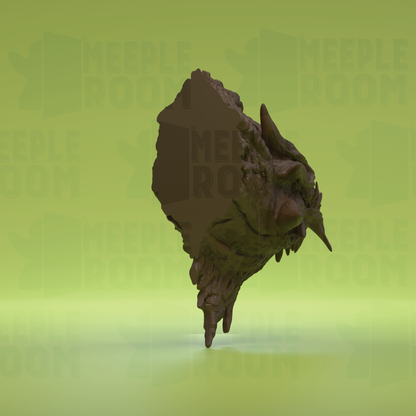 Demonic Dragon, Head-Mount by Dino & Dog | Miniature | TTRPG | Unpainted | Print on Demand