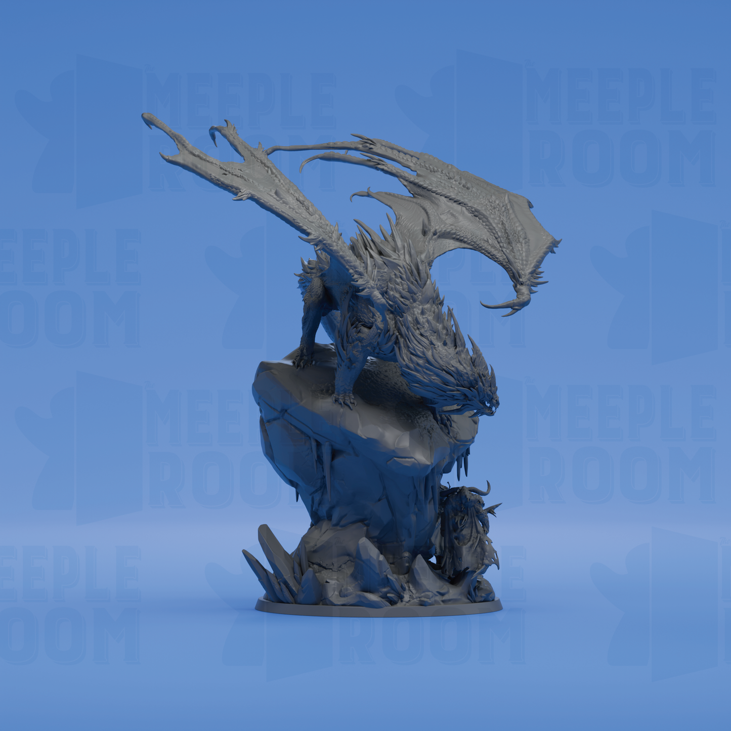 Ancient White Dragon by Rescale Miniatures | Miniature | TTRPG | Unpainted | Print on Demand