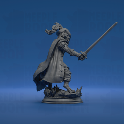 Puss-In-Boots, Tabaxi Fencer by DM Stash | Miniature | TTRPG | Unpainted | Print on Demand