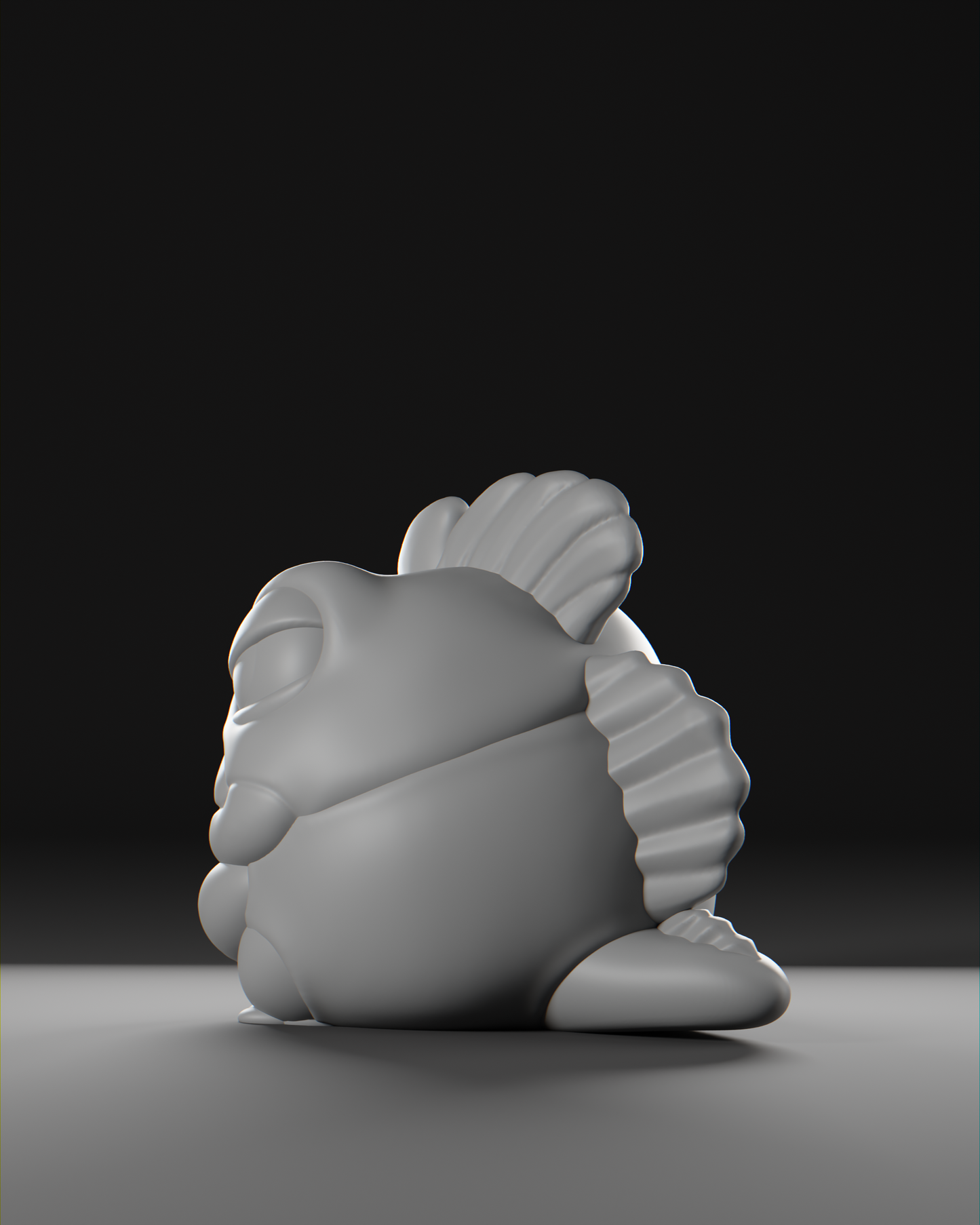 a large white object sitting on top of a table