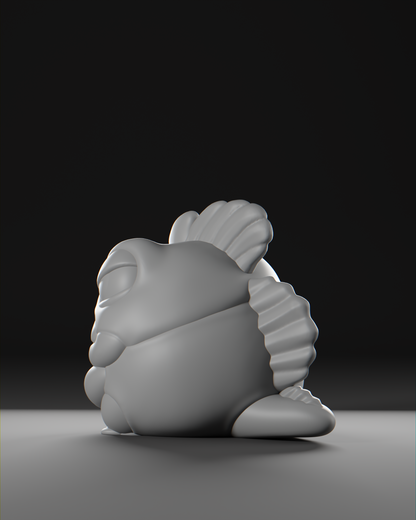 a large white object sitting on top of a table