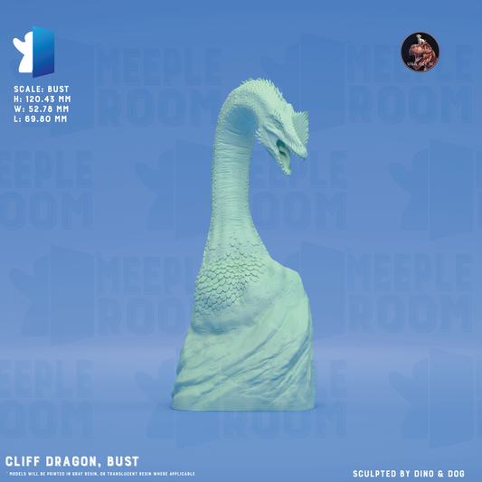 Cliff Dragon, Bust by Dino & Dog | Bust | Display Figure | Unpainted | Print on Demand