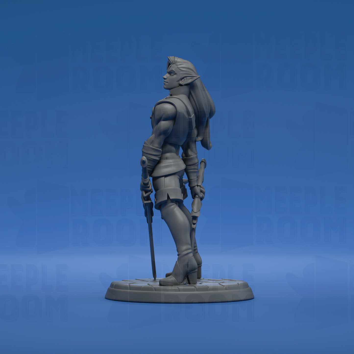 Belissimo, Elven Bladesinger by Twin Goddess Miniatures | Miniature | TTRPG | Unpainted | Print on Demand