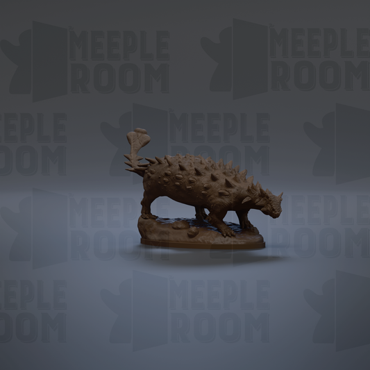 a 3D model of a dinosaur or prehistoric creature, with a textured and detailed appearance.