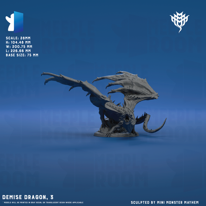 Demise Dragon by Mini Monster Mayhem | Miniature | TTRPG | Unpainted | Print on Demand