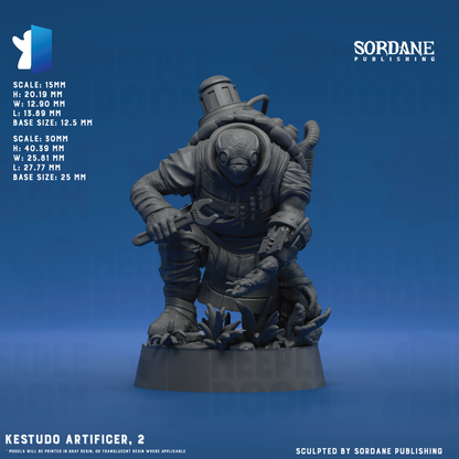 Kestudo Artificer by Sordane Publishing | Miniature | TTRPG | Unpainted | Print on Demand