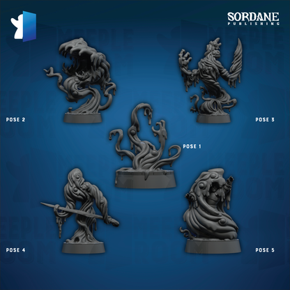 Shadow Jellies by Sordane Publishing | Miniature | TTRPG | Unpainted | Print on Demand