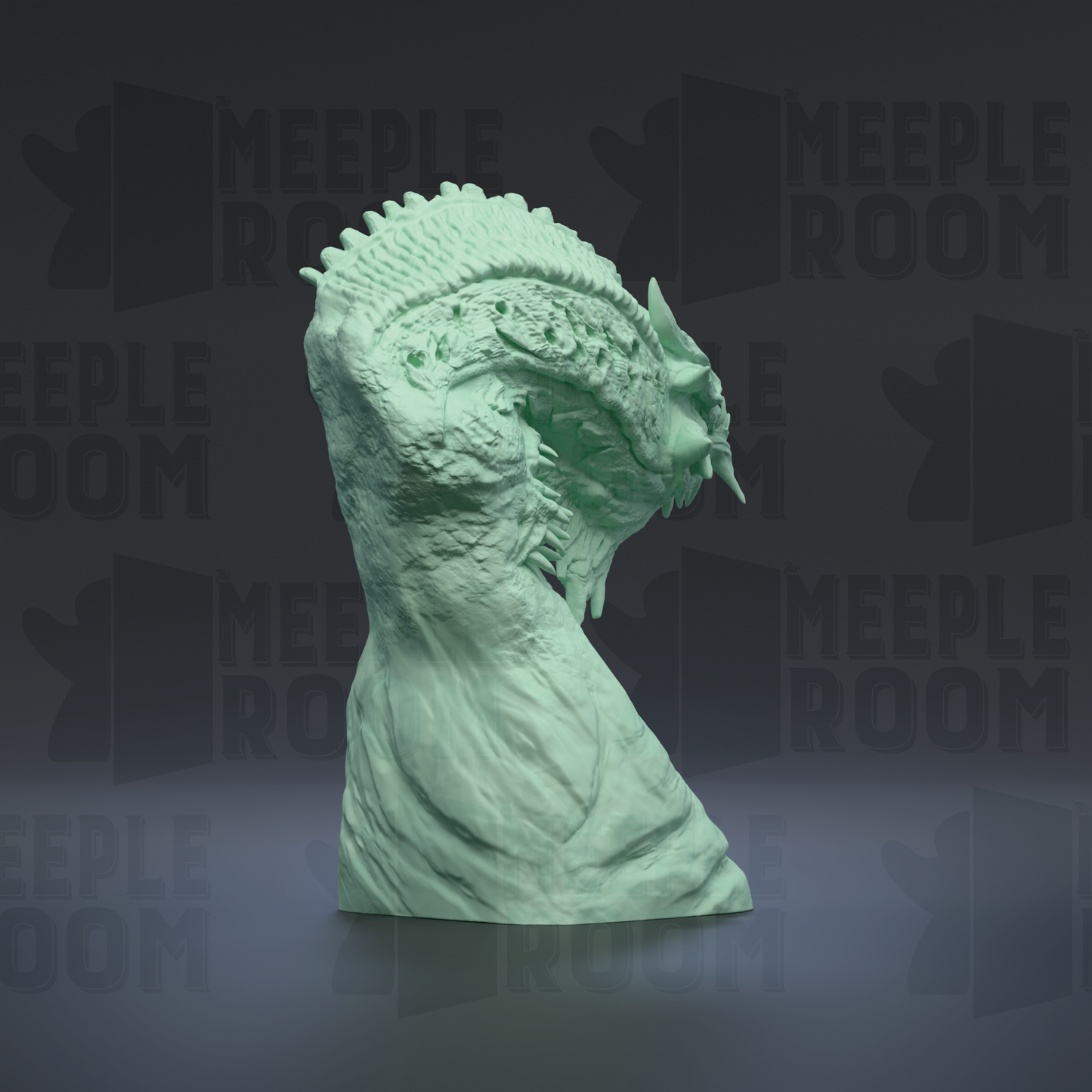 Demonic Dragon, Adult, Closed Mouth, Bust by Dino & Dog | Miniature | TTRPG | Unpainted | Print on Demand