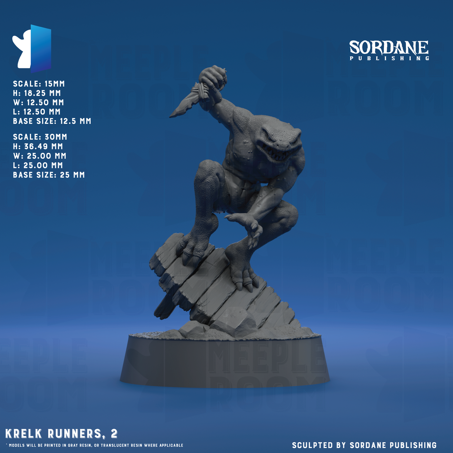 Krelk Runners by Sordane Publishing | Miniature | TTRPG | Unpainted | Print on Demand