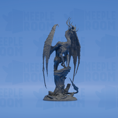 Adult Vampiric Dragon by Rescale Miniatures | Miniature | TTRPG | Unpainted | Print on Demand
