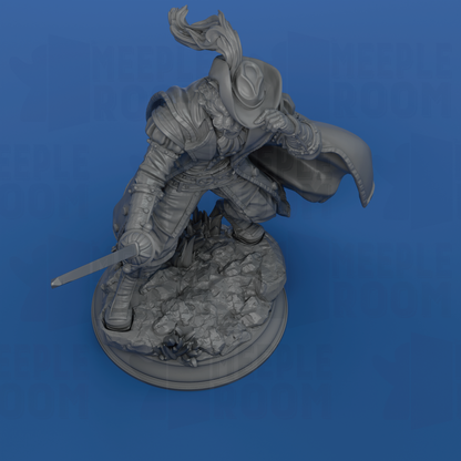 Puss-In-Boots, Tabaxi Fencer by DM Stash | Miniature | TTRPG | Unpainted | Print on Demand