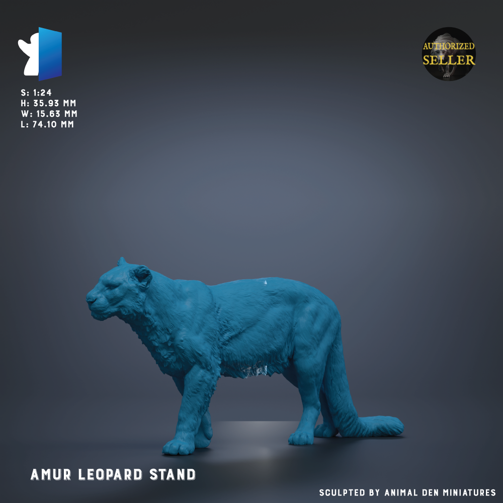 a blue figurine of a leopard standing on its hind legs, with a dark background.