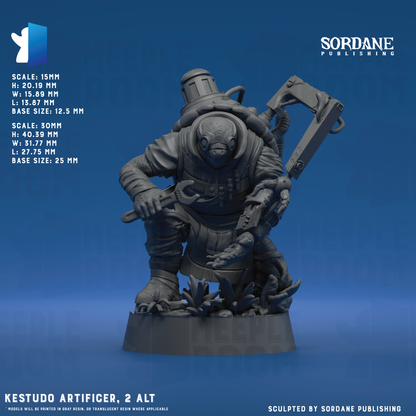 Kestudo Artificer by Sordane Publishing | Miniature | TTRPG | Unpainted | Print on Demand