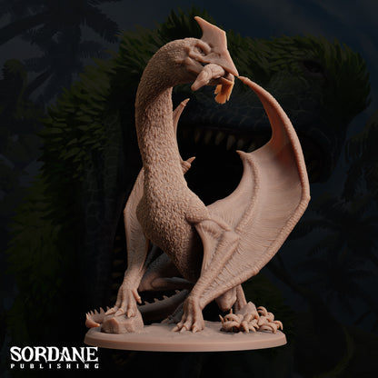 a statue of a dragon with its mouth open