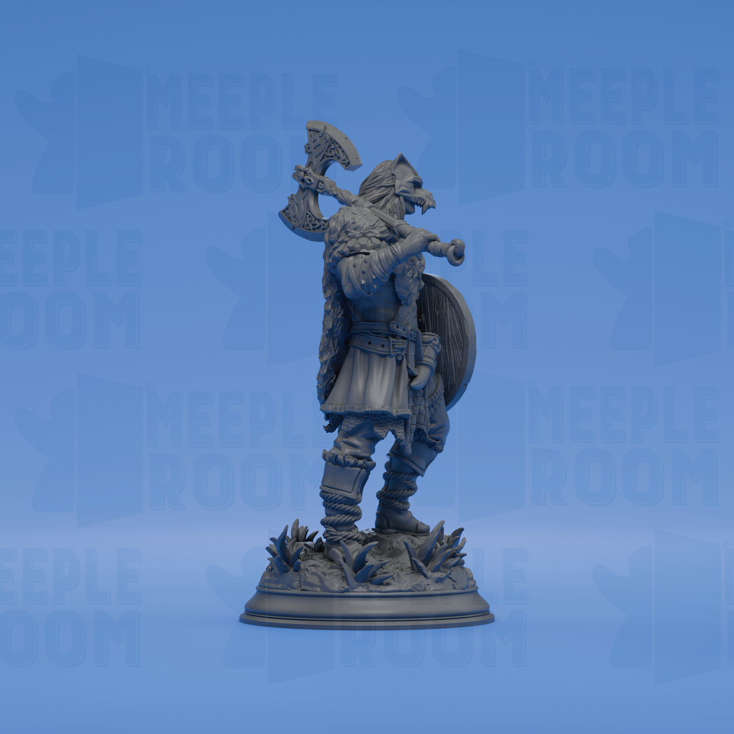 Skjolnir Ulvar, Barbarian of the Wolf by DM Stash | Miniature | TTRPG | Unpainted | Print on Demand