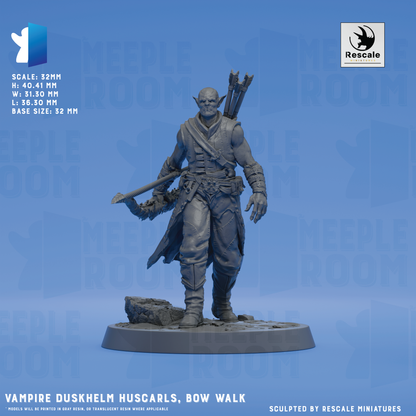 Vampire Duskhelm Huscarls by Rescale Miniatures | Miniature | TTRPG | Unpainted | Print on Demand