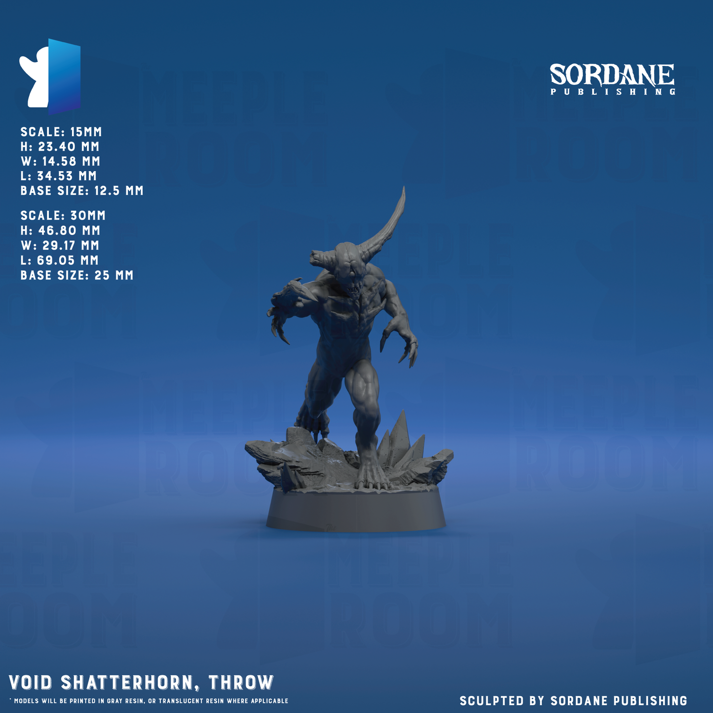 Void Shatterhorn by Sordane Publishing | Miniature | TTRPG | Unpainted | Print on Demand