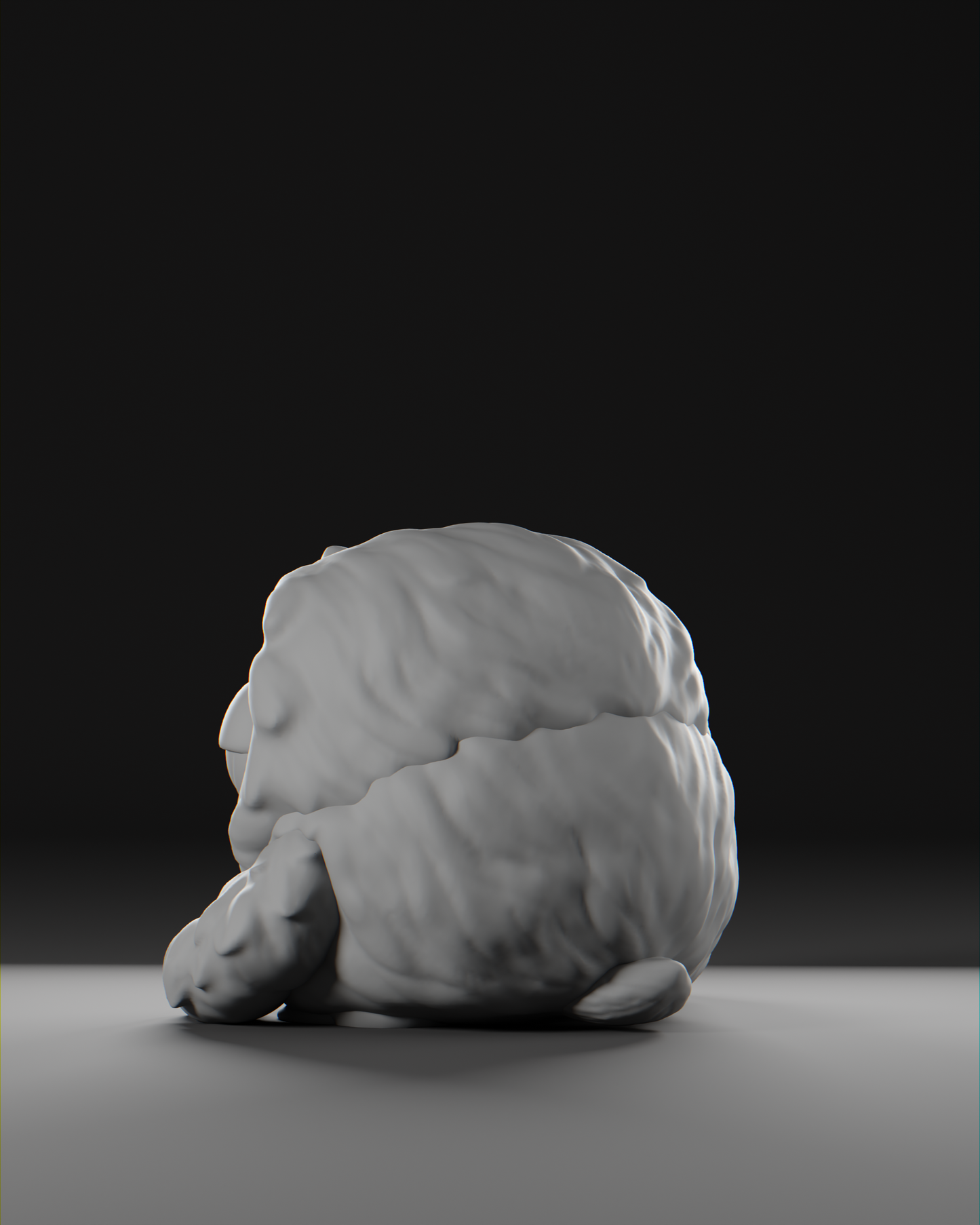 a black and white photo of a stuffed animal