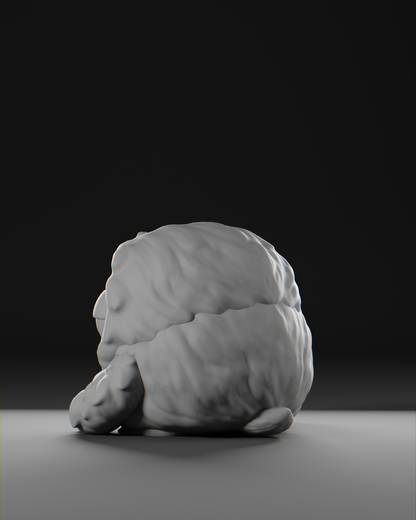 a black and white photo of a stuffed animal