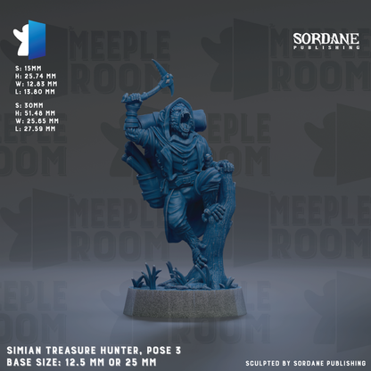 a blue statue of a man with a sword