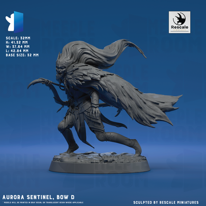 Aurora Sentinel by Rescale Miniatures | Miniature | TTRPG | Unpainted | Print on Demand