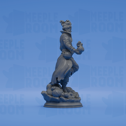 Villam Nitrana, Air Elemi Storm Sorcerer by DM Stash | Miniature | TTRPG | Unpainted | Print on Demand