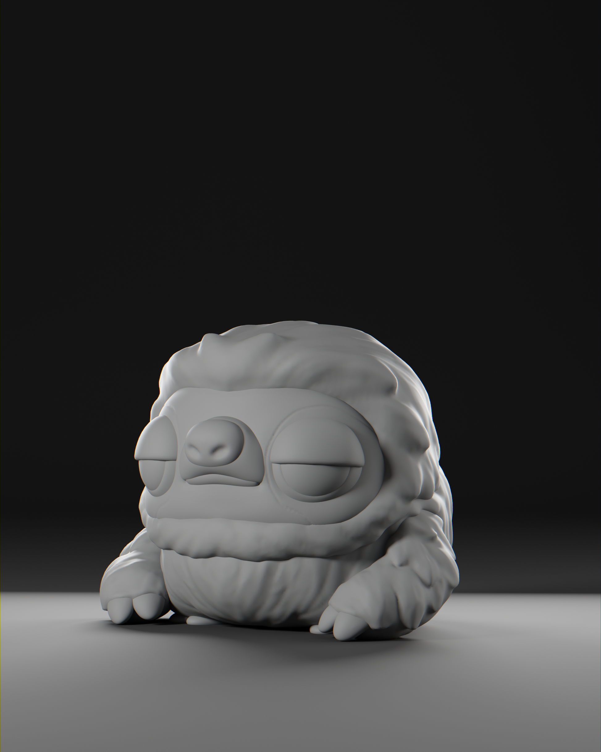 a white sculpture sitting on top of a table