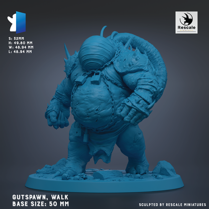 A blue, sculpted figurine of a large, armored creature with spikes on its back, standing on a base. The creature appears to be a character from a video game or fantasy setting.