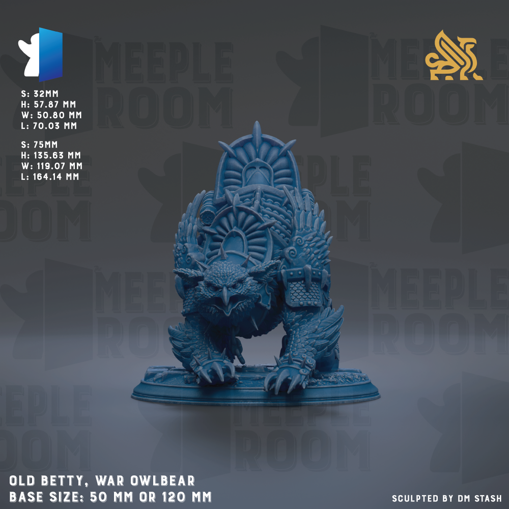 a blue statue of a demon on a platform