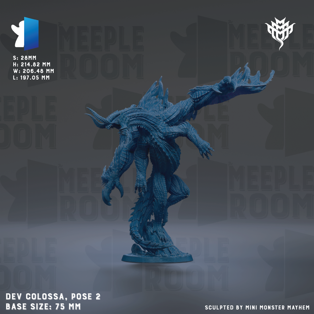 a blue plastic model of a creature with a large head