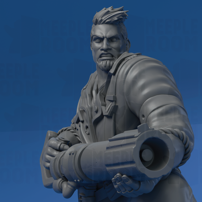 Titaran Gunslinger by Sordane Publishing | Miniature | TTRPG | Unpainted | Print on Demand