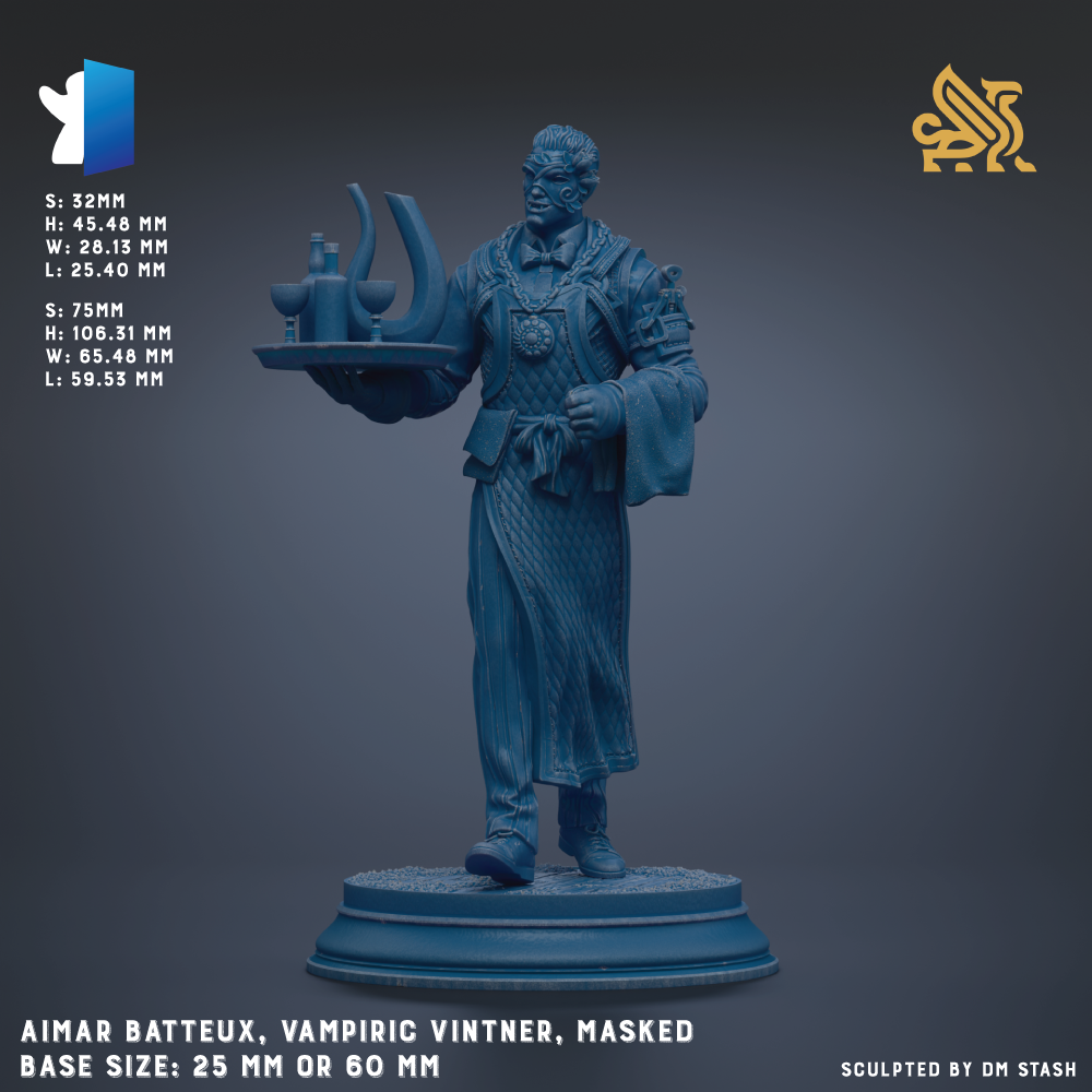 a statue of a man holding a tray of food