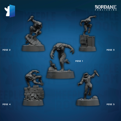 Krelk Runners by Sordane Publishing | Miniature | TTRPG | Unpainted | Print on Demand