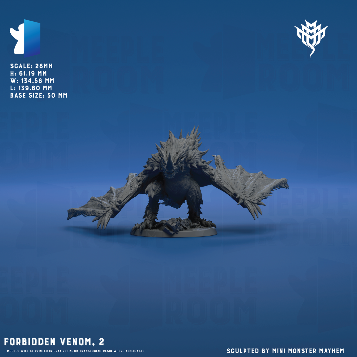 Forbidden Venom by Mini Monster Mayhem | Miniature | TTRPG | Unpainted | Print on Demand