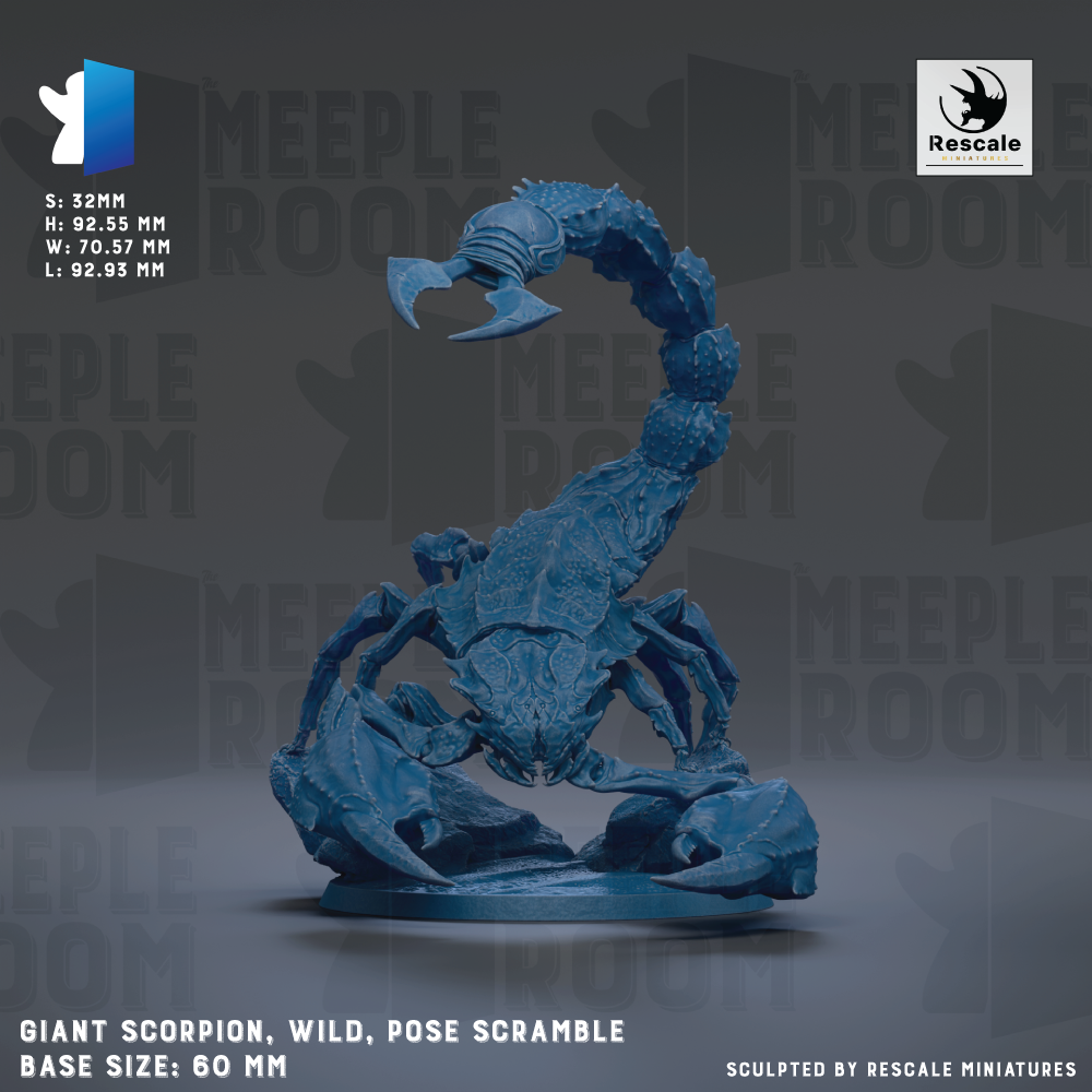a large blue, clawed creature resembling a scorpion or spider, with a textured, rough appearance.