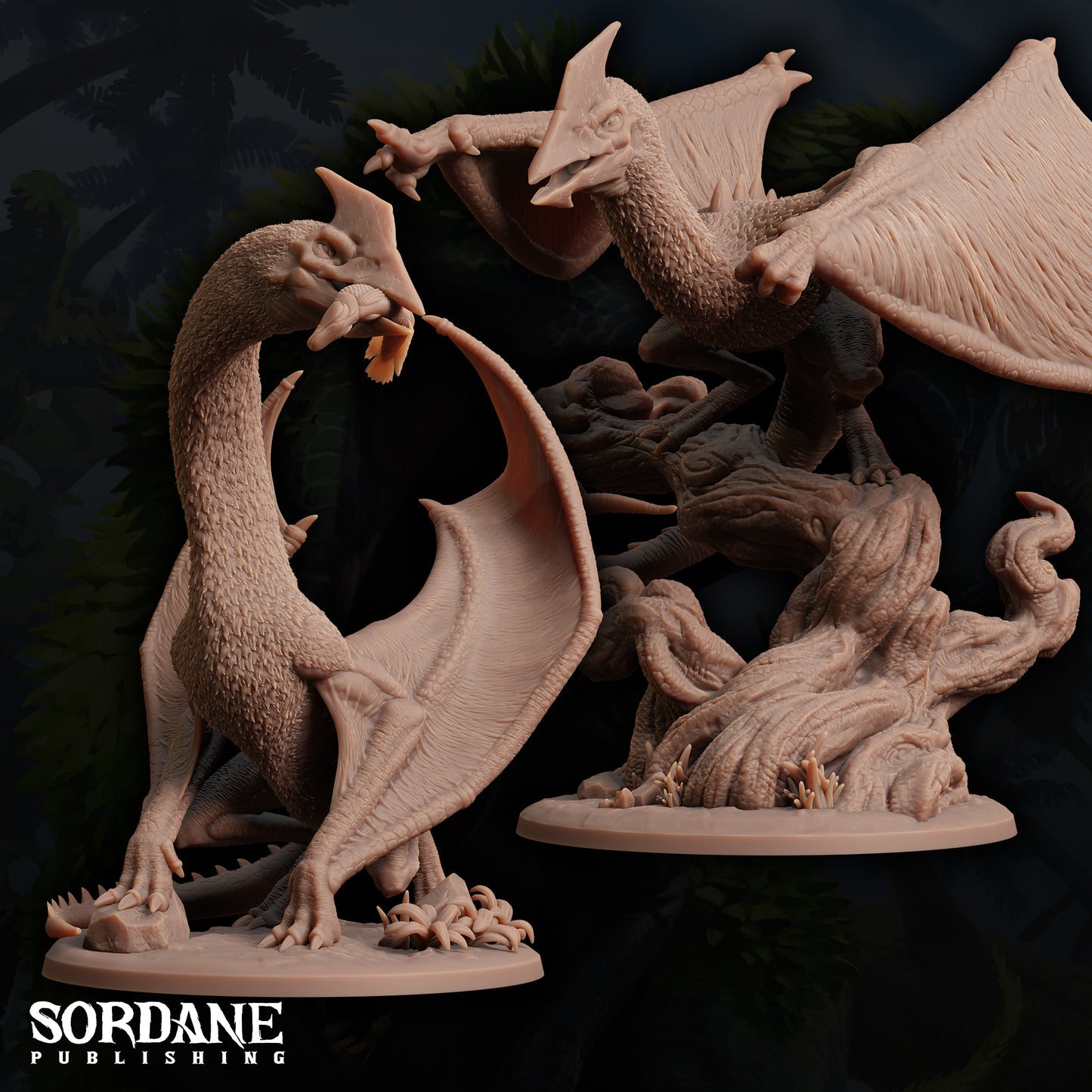 a couple of figurines that are next to each other