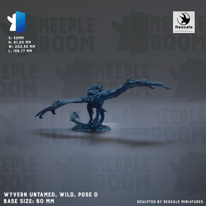 The image is a 3D rendering of a blue, winged creature resembling a dragon or mythical creature, with a textured background.