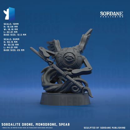 Sordalite Drone, Monodrone by Sordane Publishing | Miniature | TTRPG | Unpainted | Print on Demand