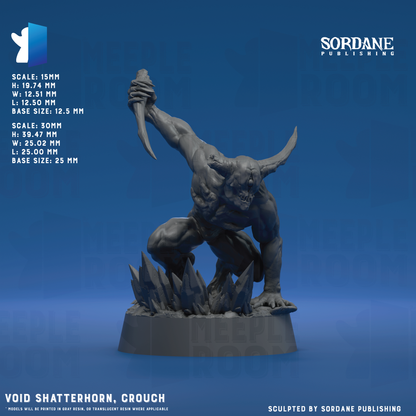 Void Shatterhorn by Sordane Publishing | Miniature | TTRPG | Unpainted | Print on Demand