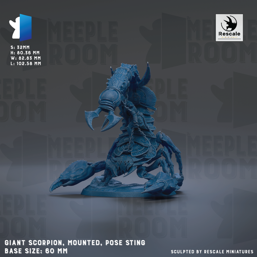 a blue plastic model of a monster with a large head