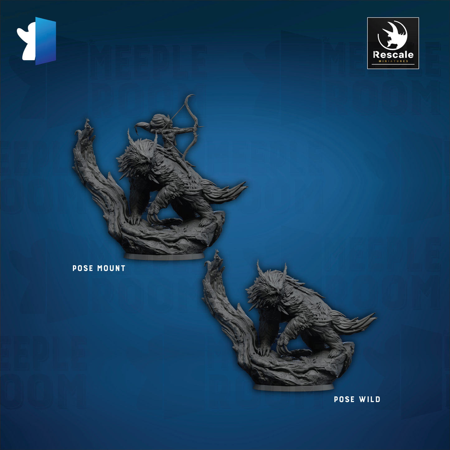 Owlbear by Rescale Miniatures | Miniature | TTRPG | Unpainted | Print on Demand