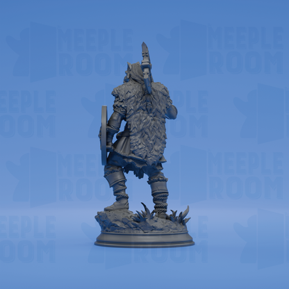 Skjolnir Ulvar, Barbarian of the Wolf by DM Stash | Miniature | TTRPG | Unpainted | Print on Demand