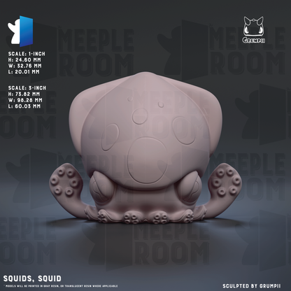 Squids by Grumpii | Miniature | TTRPG | Unpainted | Print on Demand