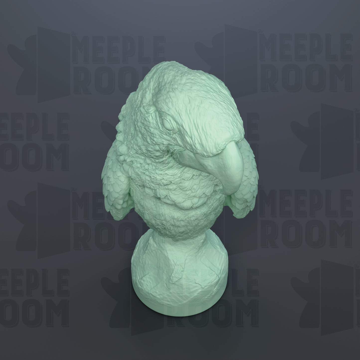 Hyacinth Macaw, Bust by Animal Den Miniatures | Miniature | TTRPG | Unpainted | Print on Demand